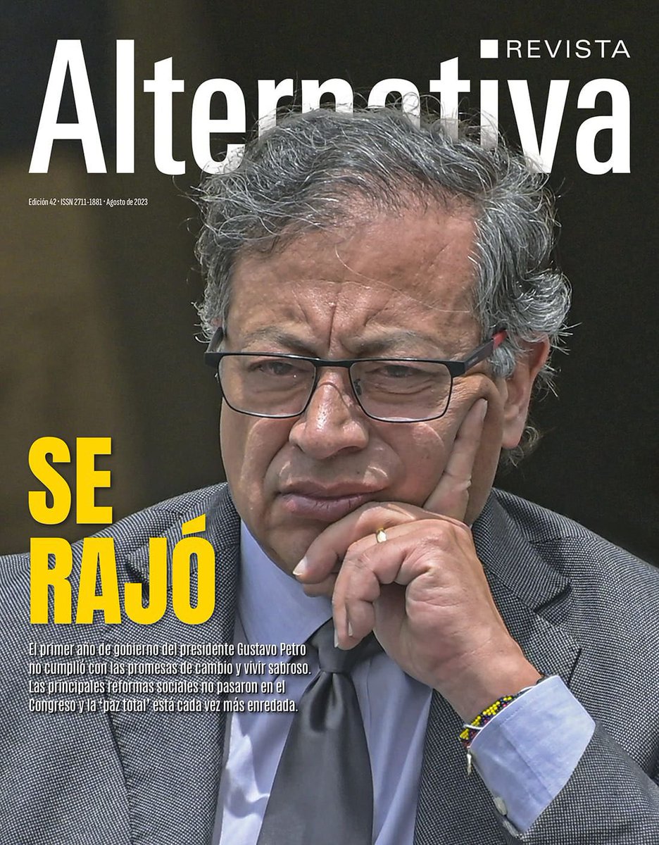 Hassan Nassar (@hassnassar) on Twitter photo Llegó la Edición Impresa de agosto/23 de <a href="/AlternativaCol/">Revista Alternativa</a> con el balance del primer año del Gobierno de presidente Petro. Todo el análisis aquí revistalternativa.com/portada-web-al… Llegó la Edición Impresa de agosto/23 de <a href="/AlternativaCol/">Revista Alternativa</a> con el balance del primer año del Gobierno de presidente Petro. Todo el análisis aquí revistalternativa.com/portada-web-al…