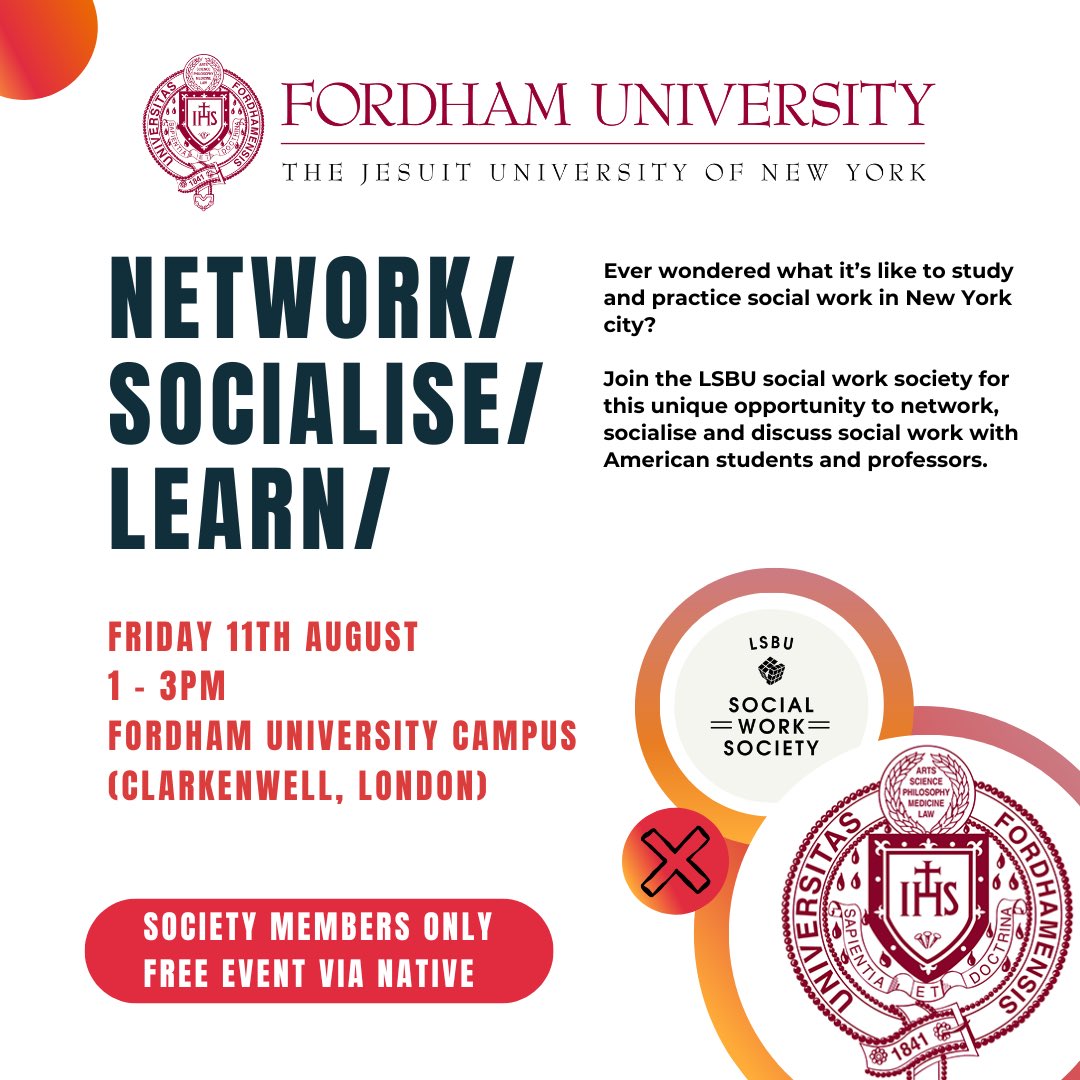 LSBU Social Work Society tweet media