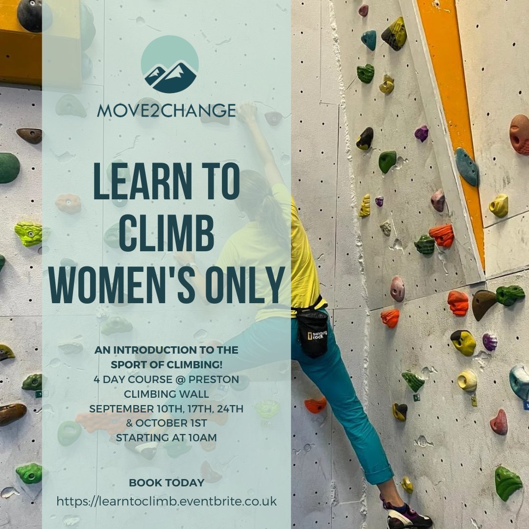 Move2Change CIC (@move2changec) on Twitter photo Join our FREE 4 day climbing course starting this September!😃
To find out more or to book your spot head to👉learntoclimb.eventbrite.co.uk
#preston #climbing #climbingwall #learntoclimb #womensonly #ladiesonly #cic <a href="/TNLComFund/">The National Lottery Community Fund</a> Join our FREE 4 day climbing course starting this September!😃
To find out more or to book your spot head to👉learntoclimb.eventbrite.co.uk
#preston #climbing #climbingwall #learntoclimb #womensonly #ladiesonly #cic <a href="/TNLComFund/">The National Lottery Community Fund</a>