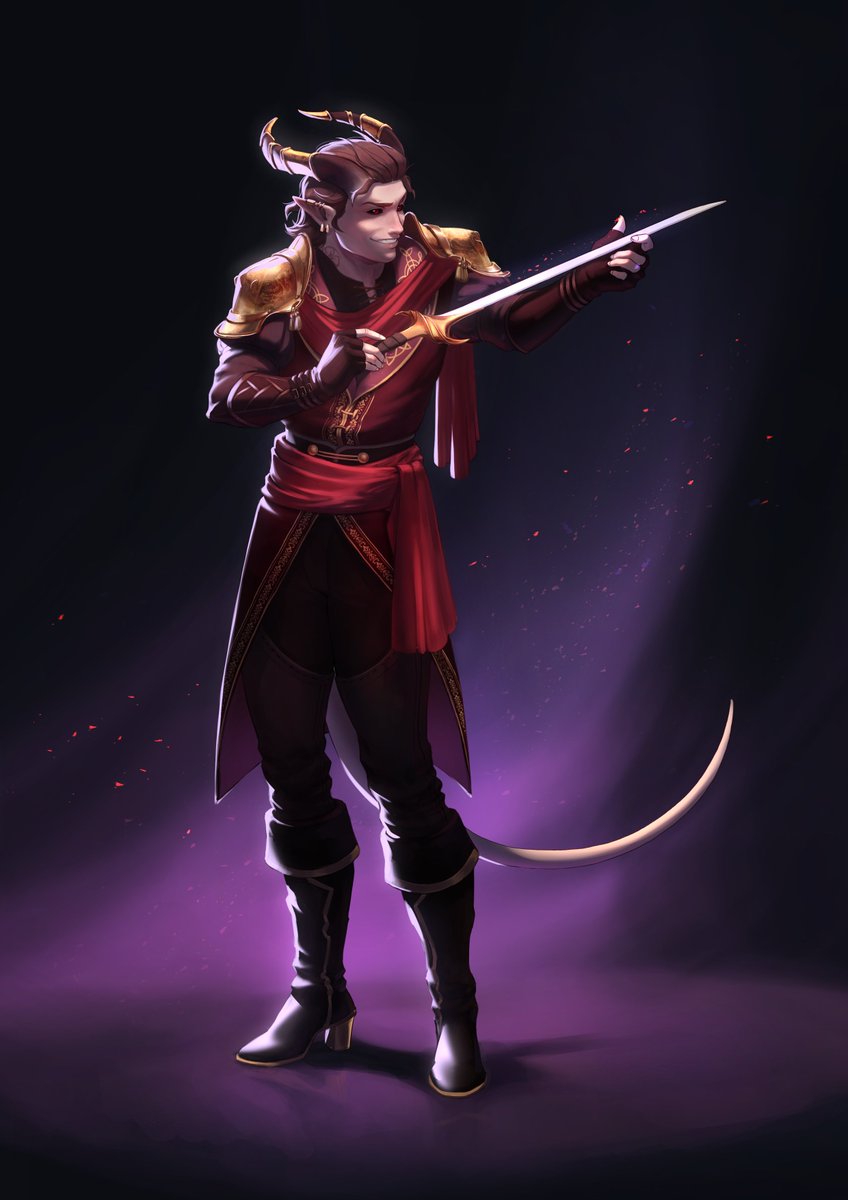 Tarakater's tweet photo. My first art on Twitter haha (when it falls apart, well fu-)
This sexy tiefling named Sunset, love him >:3

#ArtistOnTwitter #dnd https://t.co/VNpebsEhkA