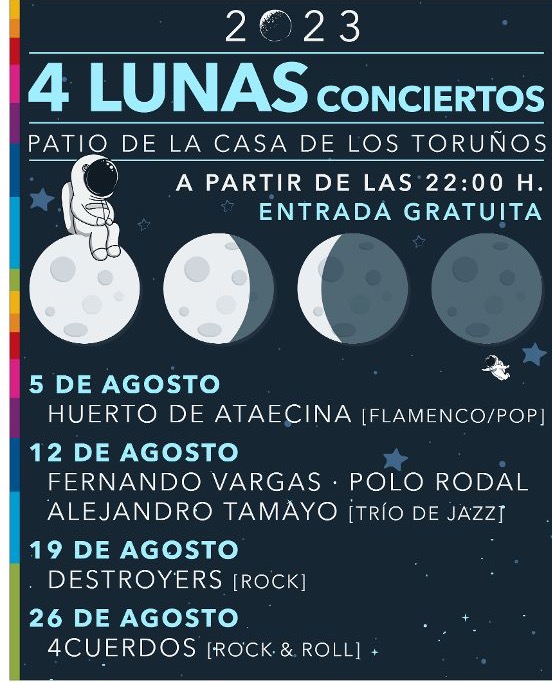 elpuertoalmin's tweet photo. #MÚSICA
#ELPUERTO ‘El huerto de Ataecina’ abre el telón del Festival 4Lunas que se celebrará cada sábado de agosto en la Casa de los Toruños 
https://t.co/fKYD0I2jTJ https://t.co/XeQcwKNryg