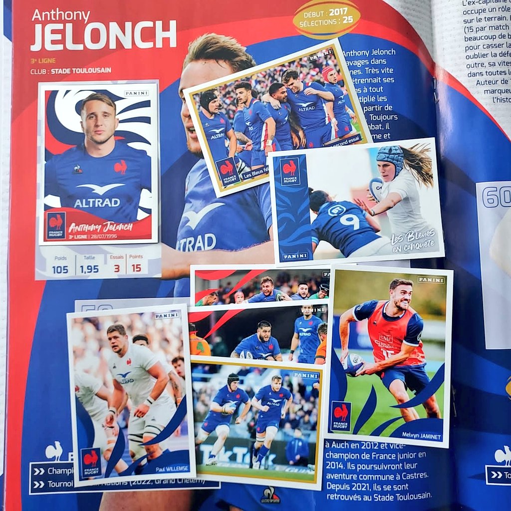 ino_olivier's tweet photo. Coup de 💙 pour cette collection @Panini_fr du XV de France @FranceRugby 🇨🇵
Une collection de 116 stickers et de 40 cartes
L'album se concentre sur les joueurs du XV mais laisse aussi de la place aux Bleues, aux jeunes ainsi qu'au Rugby à 7!
Présentation en quelques photos ⬇️ https://t.co/gw6P7mxe6X