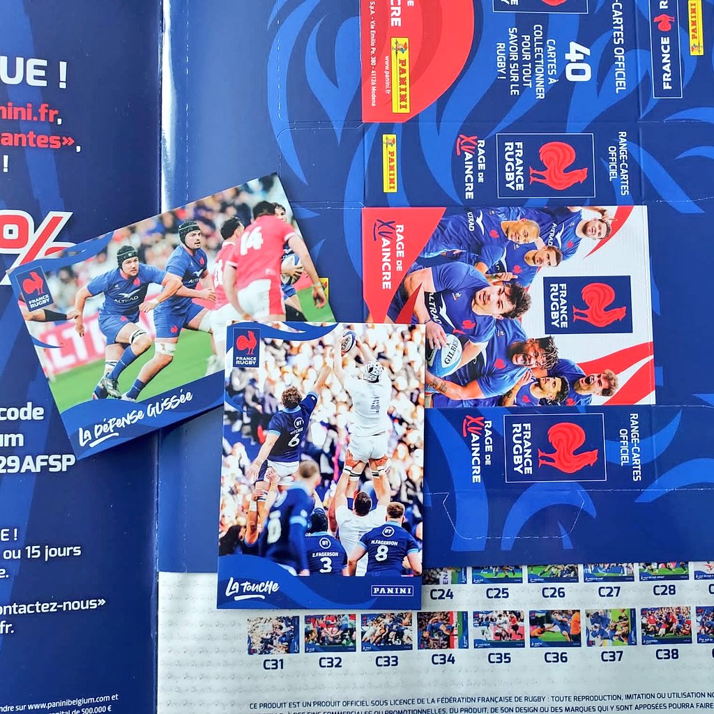 ino_olivier's tweet photo. Coup de 💙 pour cette collection @Panini_fr du XV de France @FranceRugby 🇨🇵
Une collection de 116 stickers et de 40 cartes
L'album se concentre sur les joueurs du XV mais laisse aussi de la place aux Bleues, aux jeunes ainsi qu'au Rugby à 7!
Présentation en quelques photos ⬇️ https://t.co/gw6P7mxe6X