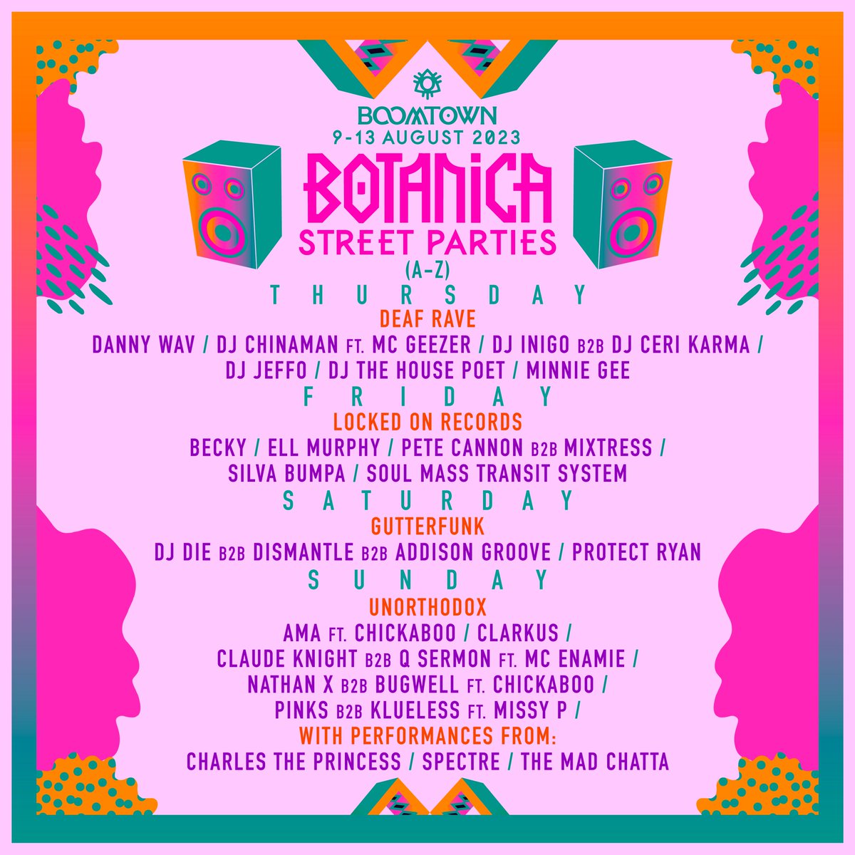 The Botanica Street Parties have landed! 💥

Big ups GutterFunk, Locked On Records, Deaf Rave and Unorthodox Event 🫶

#Boomtown #BoomtownFair #BoomtownFestival