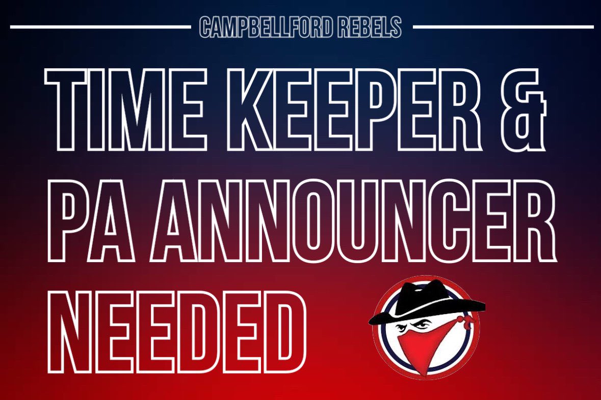 Public Address Announcer Job Campbellford Rebels Ontario Canada Hockey