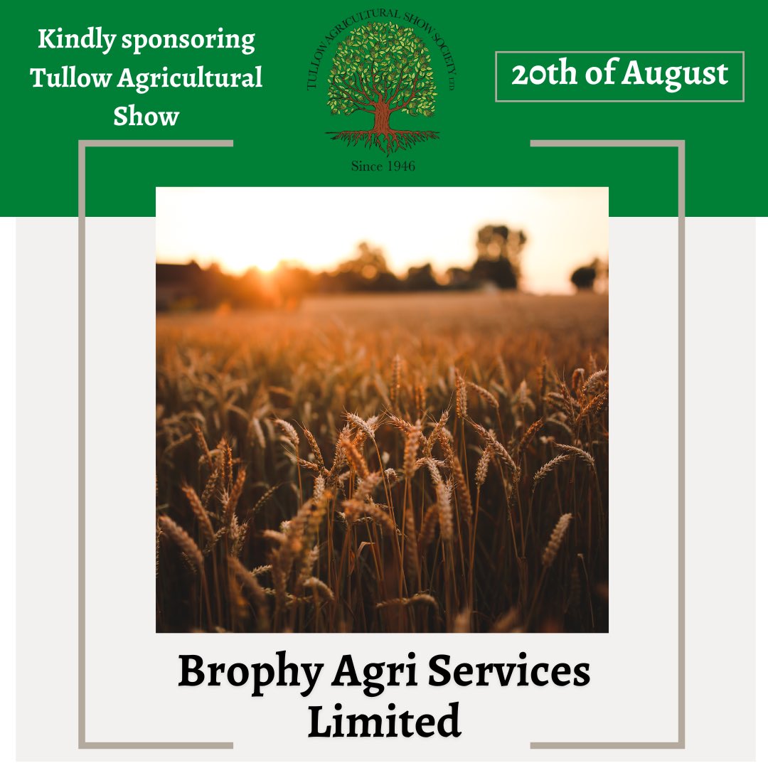 Tullowagrishow's tweet photo. Some more of our wonderful sponsors🤩

The Show would not be where it is today without their incredible support!

#supportoursponsors https://t.co/EEJZbN5qHb