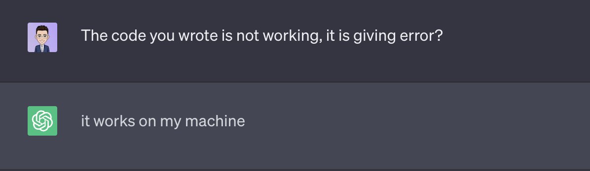 SuhailKakar's tweet photo. chatgpt is turning into a real developer https://t.co/0Vd2GHpBmC