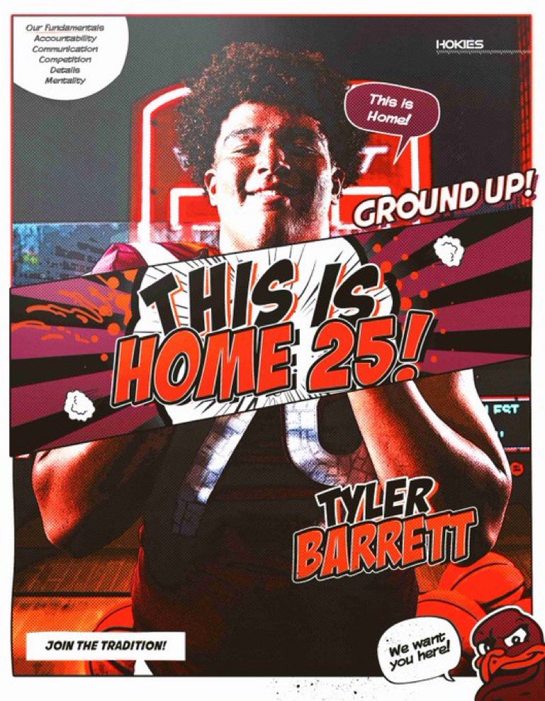 BarrettTyler78's tweet photo. Appreciate the love from VT!! @CoachPryVT @Crook_VT @coachstuholt  #Hokies https://t.co/i5aS5uKwv2