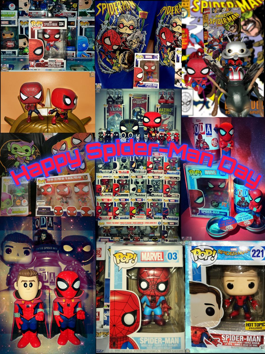August 1st is..
National Spider-Man Day!🤟🕸🕷
Compiled some of our favorite Spidey posts to celebrate🥂❤️💙

#FunkoPOP #FunkoFamily #FunkoFunatic #fotw #Collectibles #OTD #Marvel #MarvelComics #TheAmazingSpiderMan #FriendlyNeighborhoodSpiderMan #SpectacularSpiderMan #PeterParker