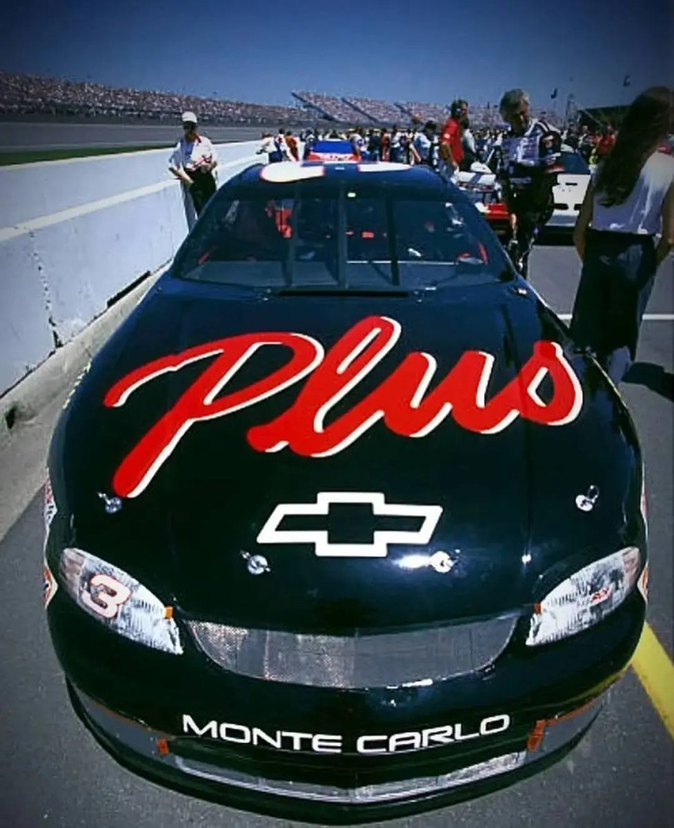 RacingClassics3's tweet photo. The "Plus" debuted on the hood of Dale's car at Michigan in June of 1997 #NASCAR #DailyDal3 #DailyDale https://t.co/JiXFqn90rb