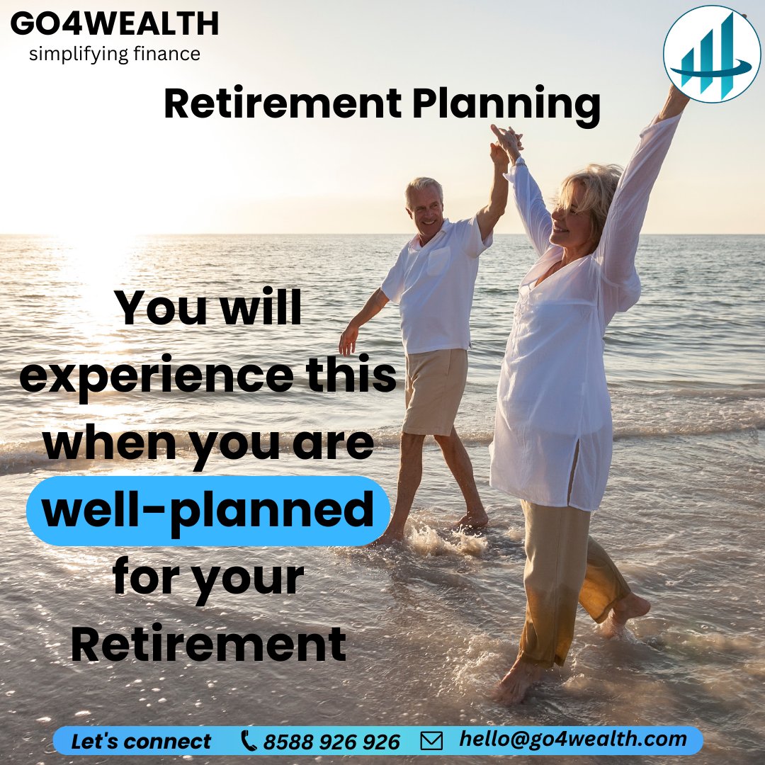 go4wealthindia's tweet photo. Well begin is half done
Plan your retirement know
Call us @ 8588 926 926 | hello@go4wealth.com
#go4wealthindia #go4wealth4u #go4wealthcares #go4wealth #Guaranteed #insurance #future #love #opportunities #pension #annuityplan #life #lifestyle #lifecoach #lifegoals #work #freedom https://t.co/h6e1eRvwLX