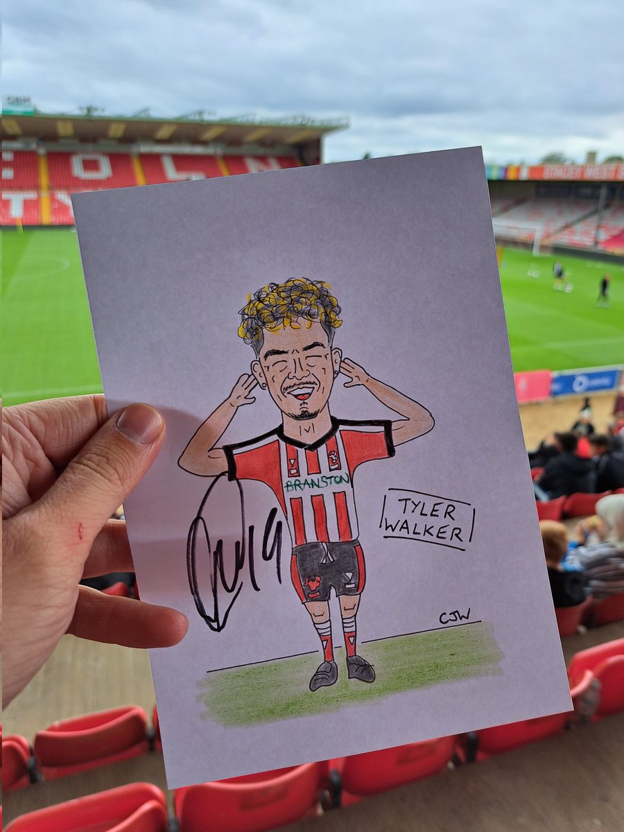 First signed giveaway we've done while the ink's still wet... ✒️

Original A5 drawing: retweet this and follow <a href="/imptoons/">Imptoons! 🇺🇦</a> to put your name into the hat for Tyler. ⚽️

Good luck! 🔴⚪️🔴