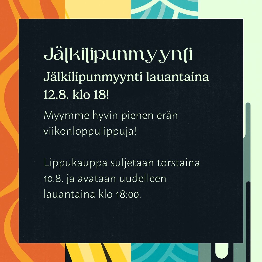 Jälkilipunmyynti la 12.8. klo 18:00!
Myymme hyvin pienen erän Ropeconista ylijääneitä viikonloppulippuja sekä peruutusten kautta myyntiin palautuneita lippuja. Lippukauppa suljetaan to 10.8. ja avataan uudelleen la klo 18. Voit ostaa lipun ilman Kompassin tunnuksia. 

#Tracon