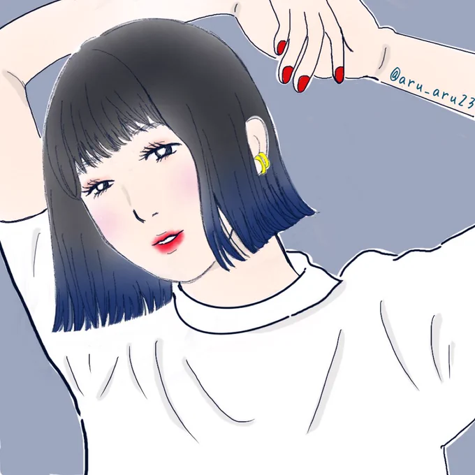 黒髪ボブ #イラスト #illustration