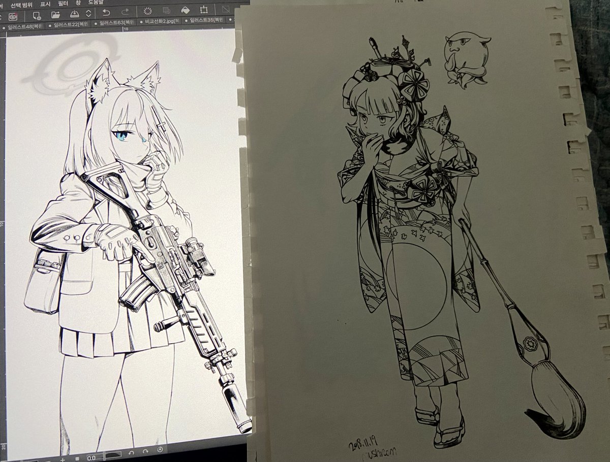 好きなアナログ作業スタイルをiPadでも表現できて嬉しいですね~☺️ 