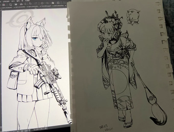好きなアナログ作業スタイルをiPadでも表現できて嬉しいですね~☺️ 