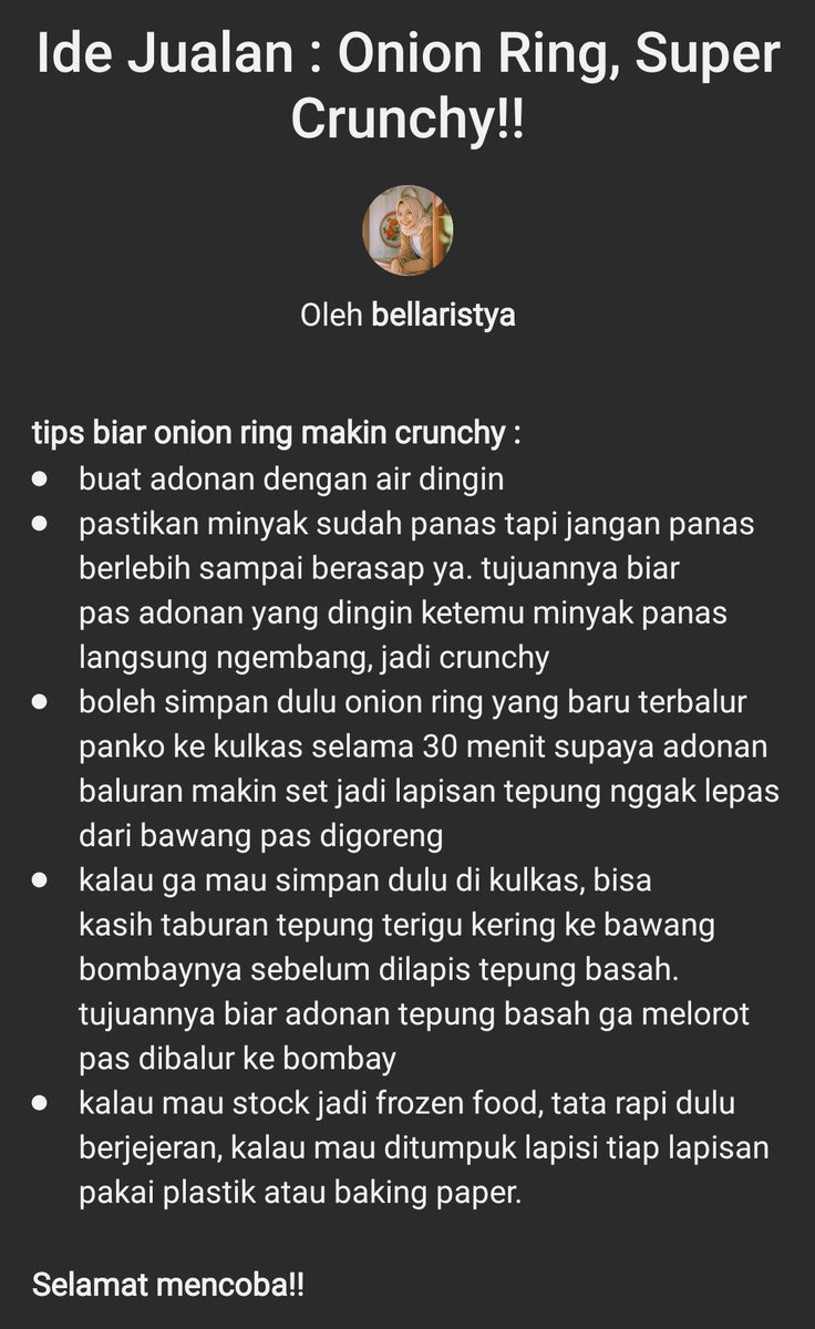 hoxshind's tweet photo. @FOODFESS2 Nih aku nemu tipsnya ✨️
Sama beberapa resep dgn bahan adonan basahnya yg beda :) https://t.co/jfMrjWh6F2