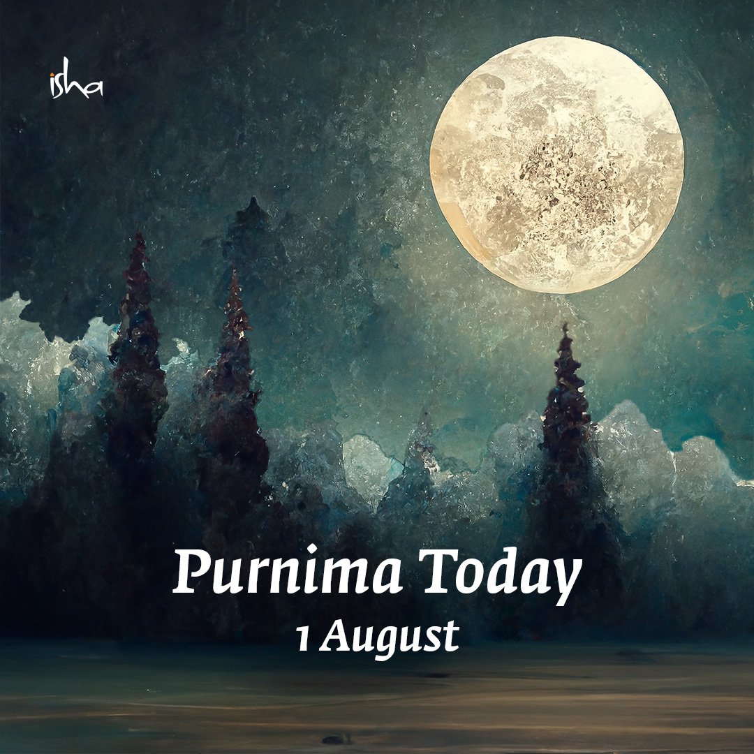 One of the best times to become more receptive and turn inward is on the night of the full moon, known as Purnima. Due to moon's gravitation pull on the earth's surface, there is an increase in energy that naturally occurs in the system, and whatever our quality may be on that