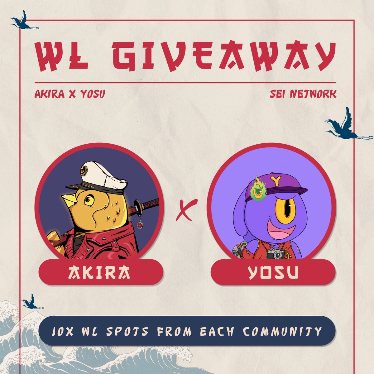 TheAkiraNFT's tweet photo. HYPE IS REAL 🔑

The @SeiNetwork just dropped the bomb & we can't let this moment pass without celebrating 🔥 

Raising a toast with @YosuNFT to giveaway 10x WL Spots 

Participate here: https://t.co/qntTXBeF3S