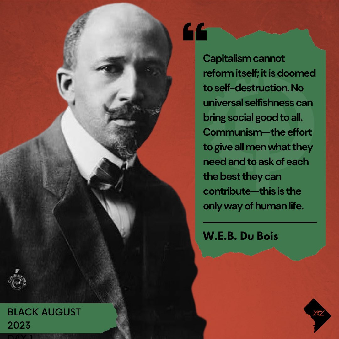 DC_YCL's tweet photo. Each day this month for Black August, the DC Young Communist League will be honoring Black members of the Communist Party throughout history. On the first day we wanted to honor W.E.B. Du Bois. 

Bio in thread⤵️ https://t.co/WYeoFhHWIt