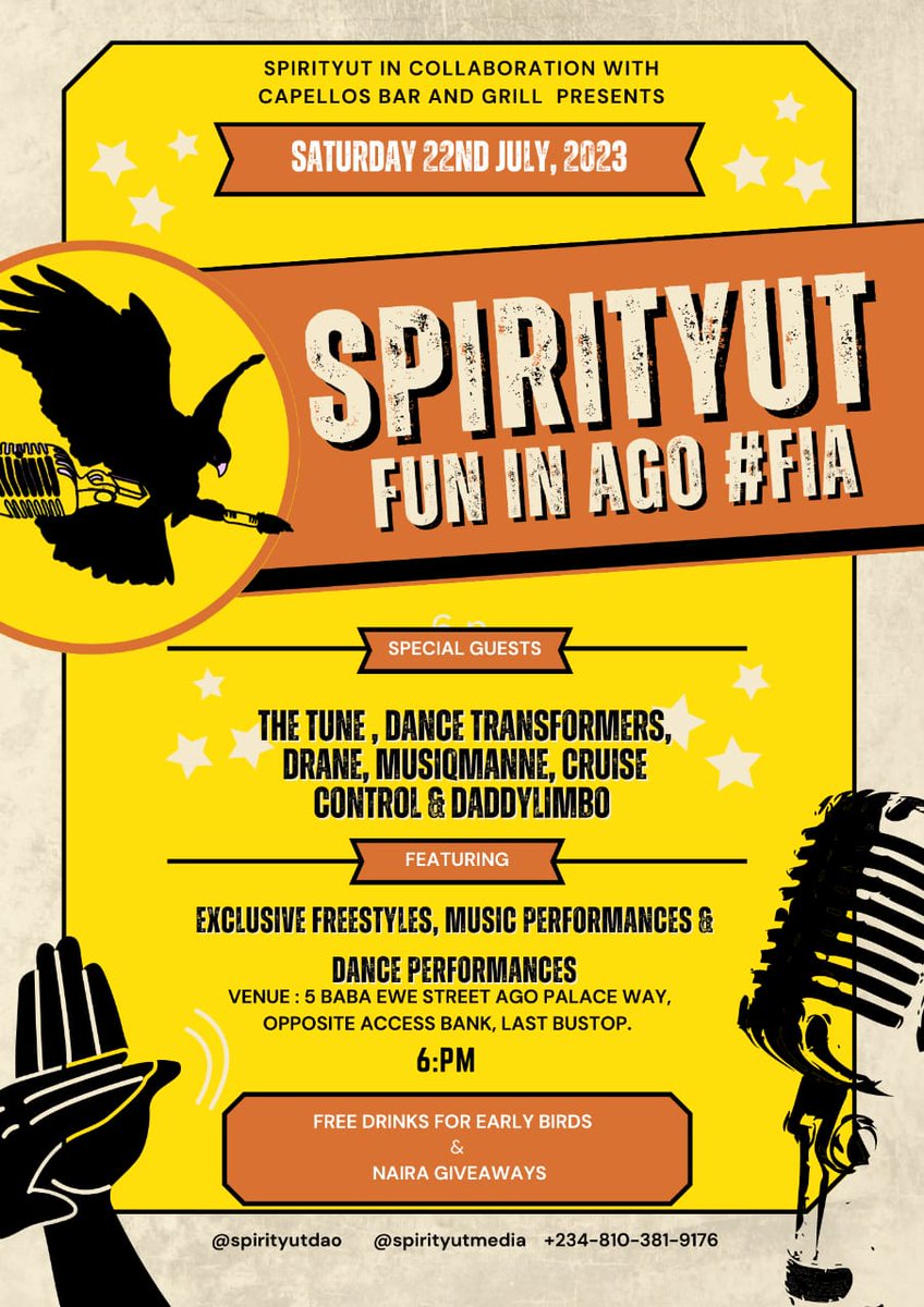 Heyy

We want you to come have a good time this Sunday as we showcase highlights of #Fia #Spirityut event featuring Music and Dance performances by featured creatives.
#NEARProtocol #Web3 #Metaverse

Get your avatar @ readyplayer.me and join spatial.io