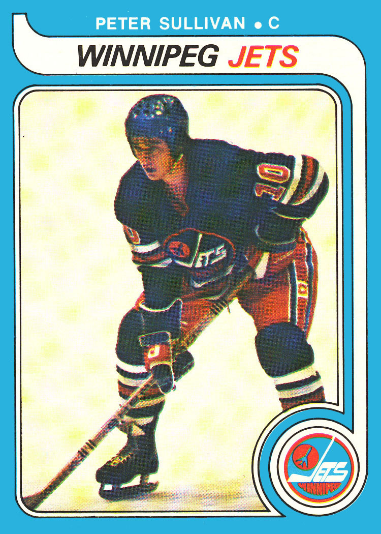 1979-80 O-Pee-Chee Hockey Card Story

Peter Sullivan scored a career-best 46 goals and 86 points in 1978-79 with the reigning champion Winnipeg Jets. He then scored another 14 points in te playoffs as the Jets won the AVCO World Trophy in the last WHA Final. 

#OPeeCheeHockey