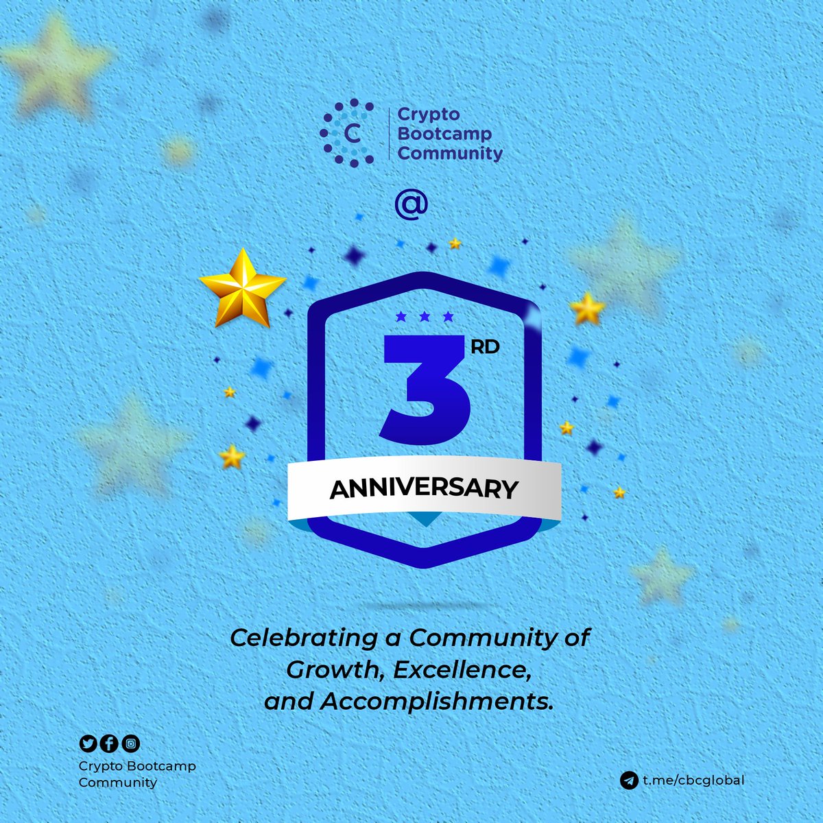 _CryptoBootcamp's tweet photo. The Crypto Bootcamp Community Turns 3 today! Thank you for being a part of our Journey!

#CryptoBootcampCommunity https://t.co/NI2sCvWY9e