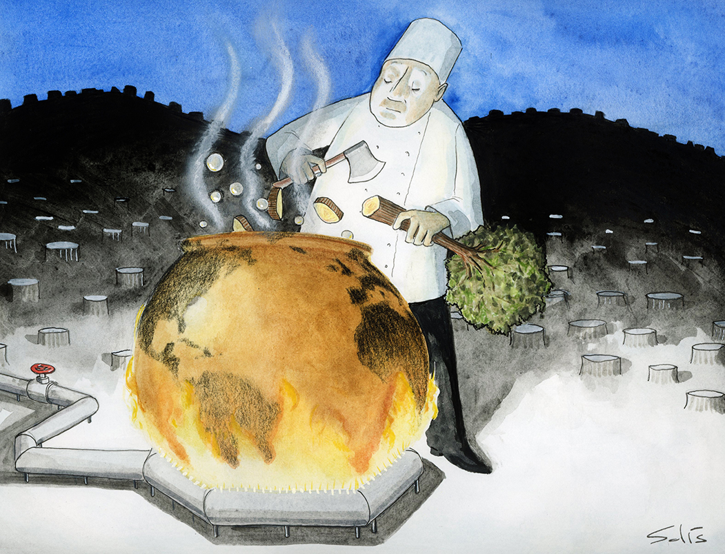 visoor's tweet photo. Receta para la extinción. @Excelsior @EFEverde @CartooningPeace #GlobalBoiling #EbullicionGlobal https://t.co/DlRnK5qJRr