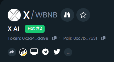 🚀$X is trending #2 on DexTools!

<a href="/elonmusk/">Elon Musk</a> <a href="/xai/">xAI</a> <a href="/binance/">Binance</a> <a href="/cz_binance/">CZ 🔶 BNB</a> 

#X #XAI #AI #ElonX #ElonMusk #bsc #bnb