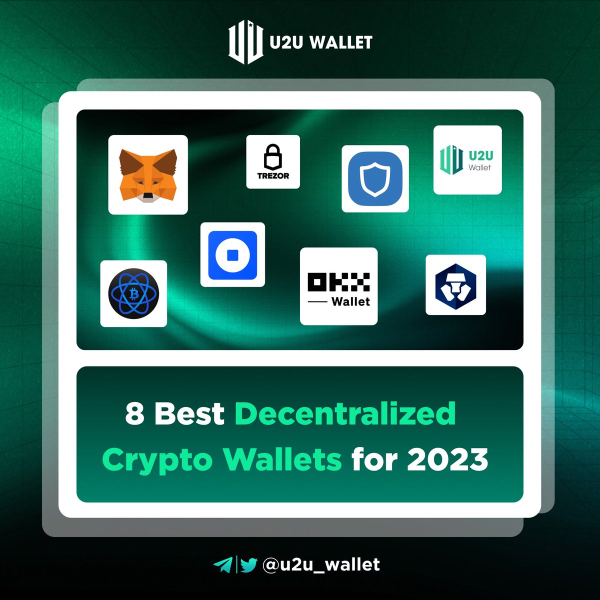 u2u_wallet's tweet photo. 🎯 8 Best Decentralized #Crypto Wallets for 2023 🔥🔥

@u2u_wallet 
@MetaMask 
@TrustWallet 
@okx 
@Trezor 
@CoinbaseWallet 
@ElectrumWallet 
@cryptocom 

#u2uwallet #unicornultra #CryptoNews https://t.co/rVCSfpiAzM