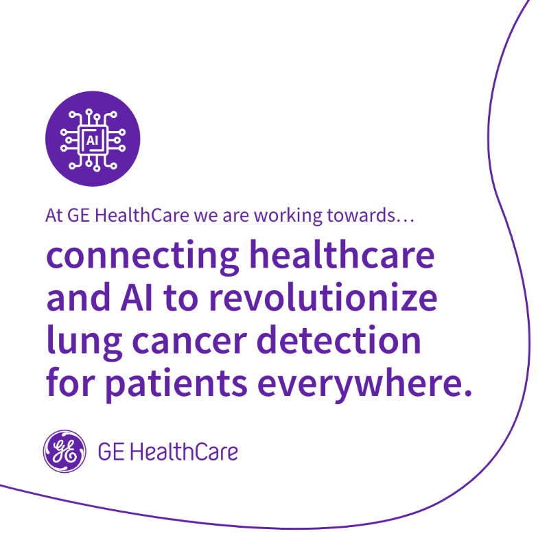 GEHealthCare's tweet photo. Lung cancer impacts more people than any other form of the disease. With the help of #AI devices, clinicians now have the tools to detect nodules early through more accurate diagnoses, helping patients receive the right treatment as soon as possible 👉 https://t.co/wBZfQ9xs5x