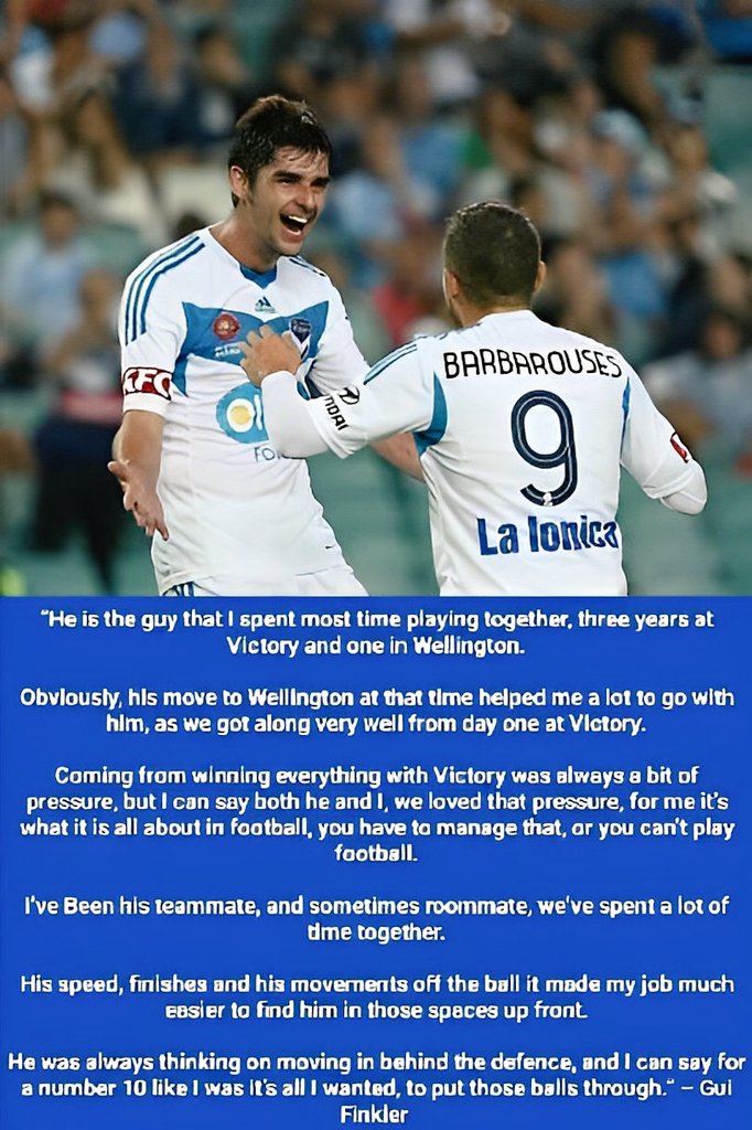 Two of the most entertaining footballers the A-League has seen, one one of the best combinations in the league's history.

Few partnerships were as strong as Gui Finkler and Kosta Barbarouses, both on and off the pitch their connection was immense.

#ALeague20