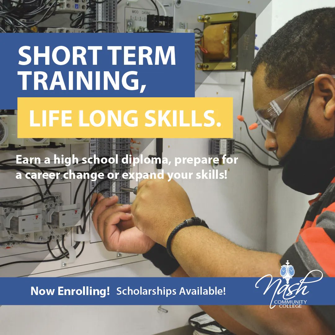 Earn a high school diploma, prepare for a career change or expand your skills!

View the Fall 2023 Continuing Education Schedule at nashcc.edu/coned.