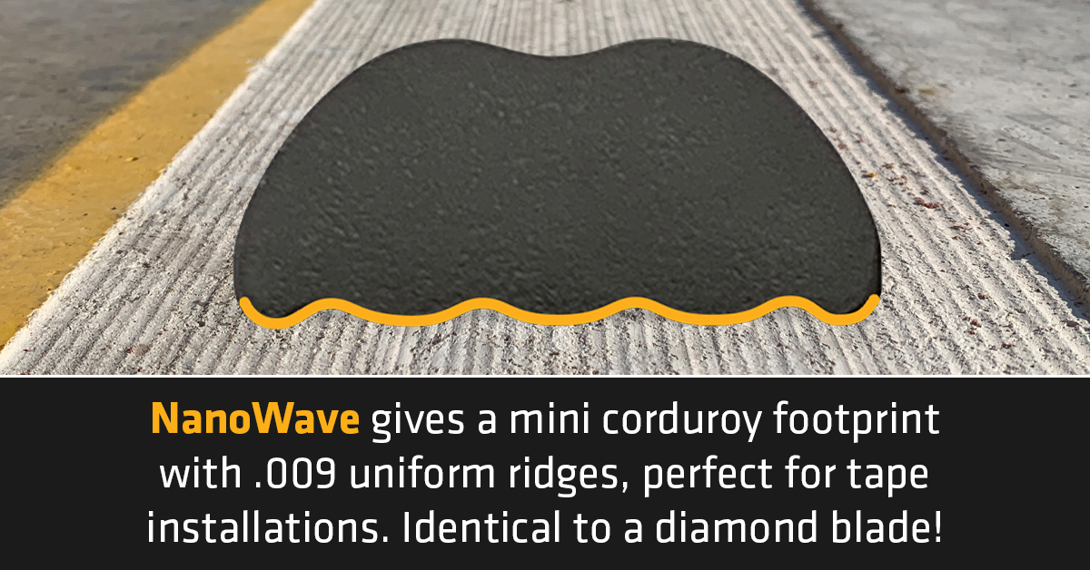 dynatech's tweet photo. #NanoWave is the perfect surface for tape, thermo and liquid marking installations. Our larger inserts mean more surface area and a stronger, more rigid product that can sustain much more abuse and punishment while delivering a perfect profile, longer life and MORE PROFIT! 😮👏 https://t.co/lhTGCxI8VE