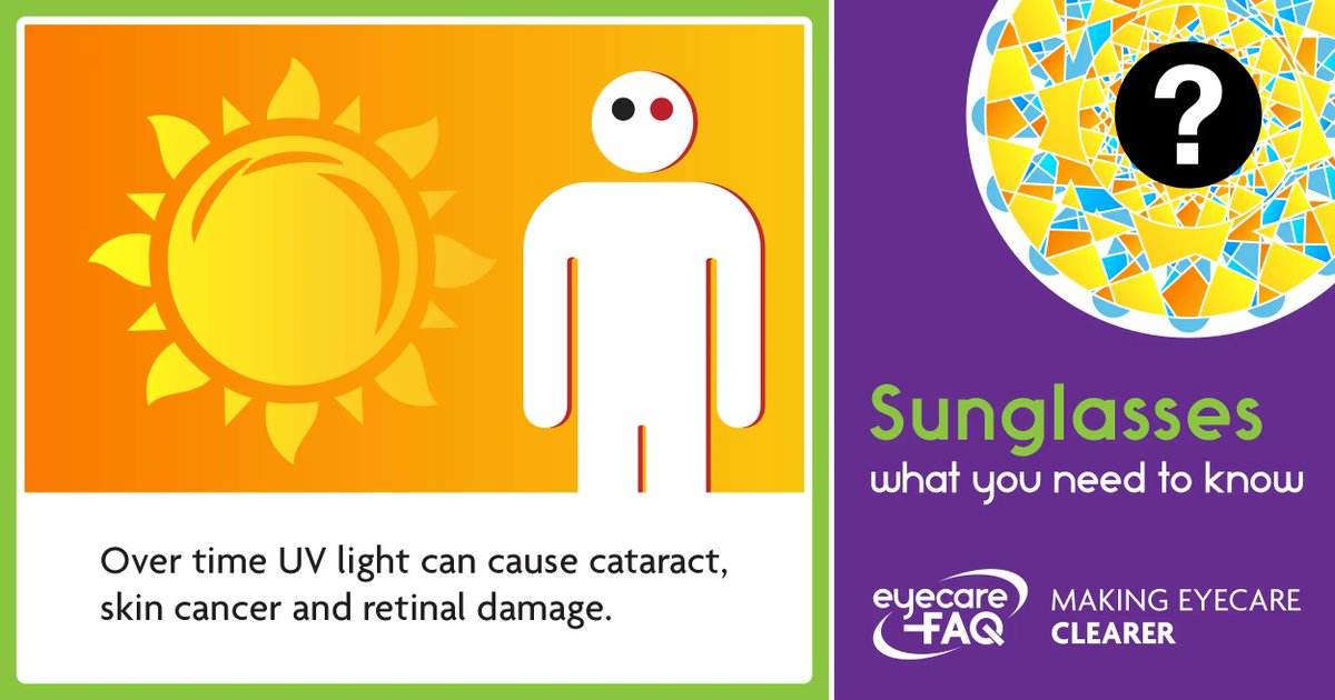 eyecarefaq's tweet photo. Sunglasses protect your eyes from the harmful effects of UV light … and they can look great too! https://t.co/VRdl8aX7VX https://t.co/4xBJLTxFDP