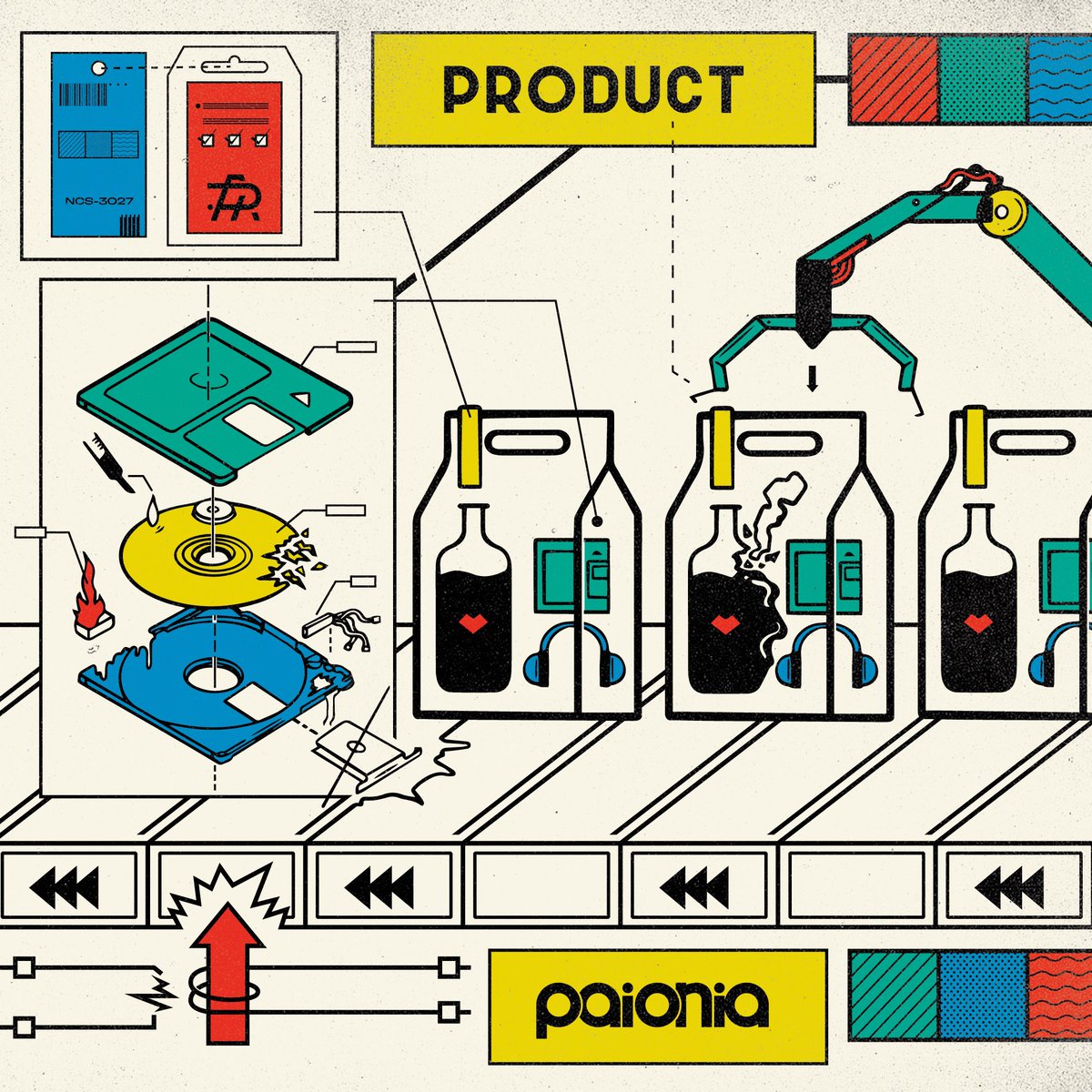 🏭今夜0時配信スタート🏭
2023/8/2(水)Release
3rd Mini Album「PRODUCT」

1.dominant
2.現代音楽
3.何待ち
4.プロダクト
5.そのまま
6.流動食 
7.平地を見ている
8.わすれもの

lnk.to/paionia_PRODUCT