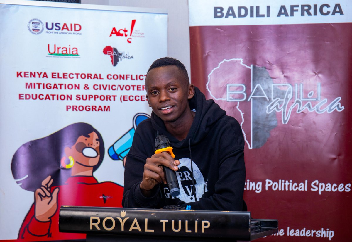 tendasasa's tweet photo. Today, in partnership with @Badili_A through the @USAIDKenya ECCES program, we are empowering young influencers to make a difference. With great power comes great responsibility, and we are here to shape a brighter future together. #Influencers4ChangeKe #PamojaKwaAmani #ECCES https://t.co/rvkrqDb7Zu