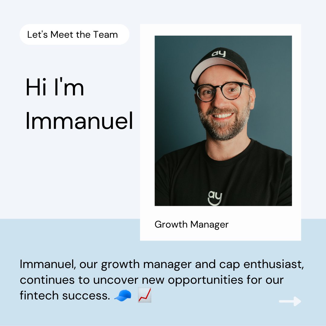 paydora_fintech's tweet photo. 📈 Check out a new interview with our dynamic Growth Manager Immanuel, who reveals why our customers love our product! 👀

Have a look at the insights into our business growth. 🚀

#growth #insights #startup #fintech #interview https://t.co/ZvwugcYRlo