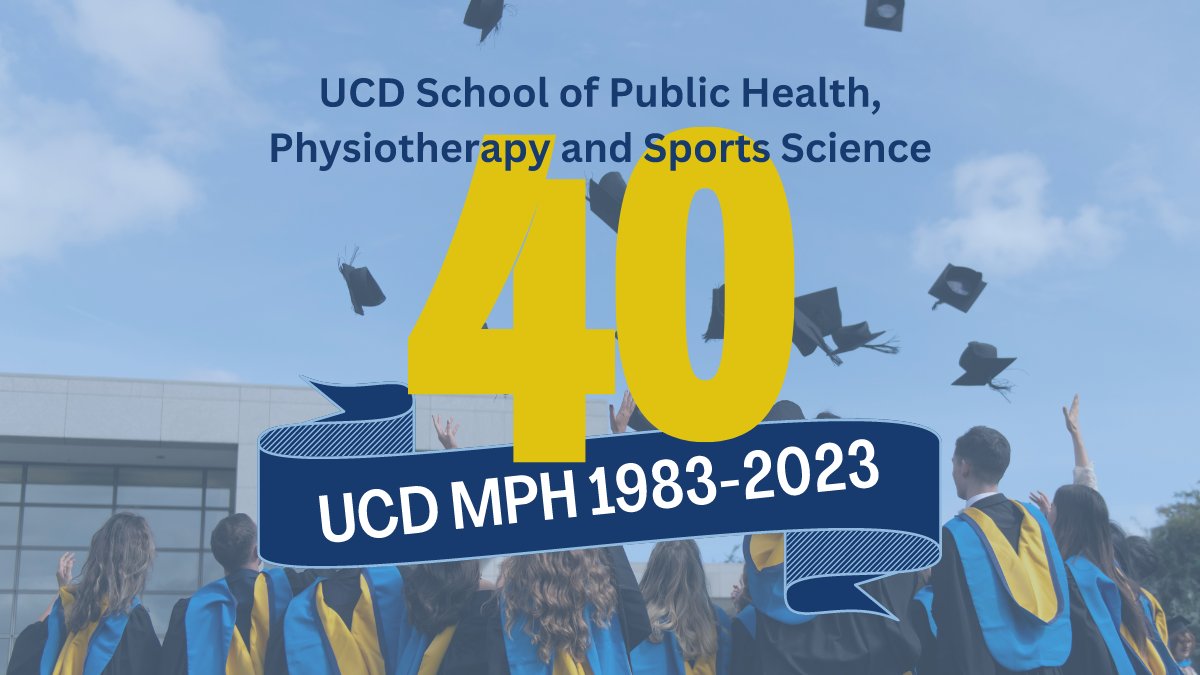 To celebrate 40 years of the UCD Master of Public Health Programmes, we are delighted to invite all UCD MPH alumni to a reunion event on 2rd and 3rd September 2023 in UCD. Reconnect, share memories and listen to inspiring talks on global public health. ucd.ie/phpss/newsande…