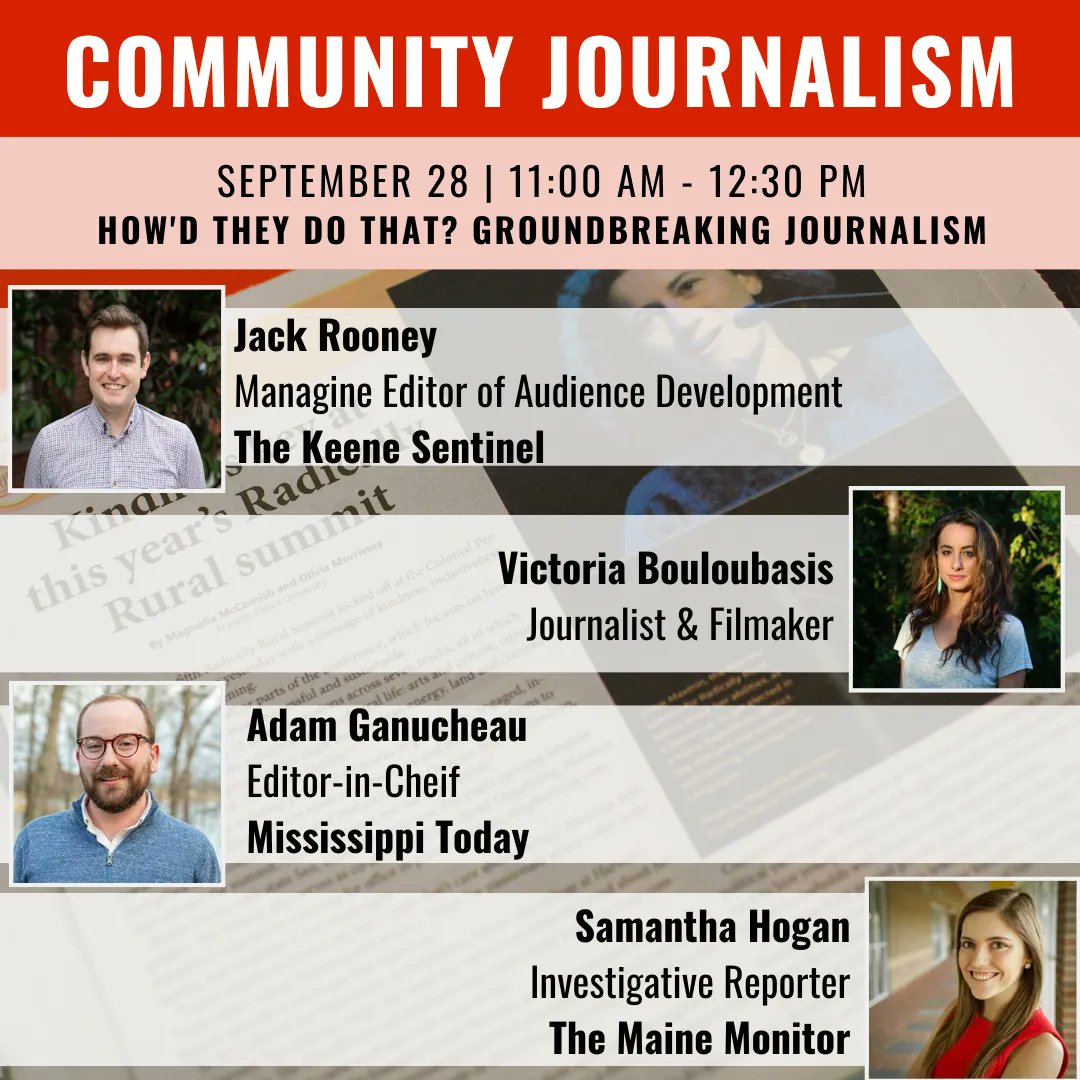 RadicallyRural's tweet photo. Join us for a deep dive into how three journalists reported powerful stories that have deeply impacted the rural communities they cover.
For more information about this year's tracks and sessions, visit https://t.co/04UWOAjpas
#radicallyrural #journalism #rural https://t.co/QWn2VwD3u4
