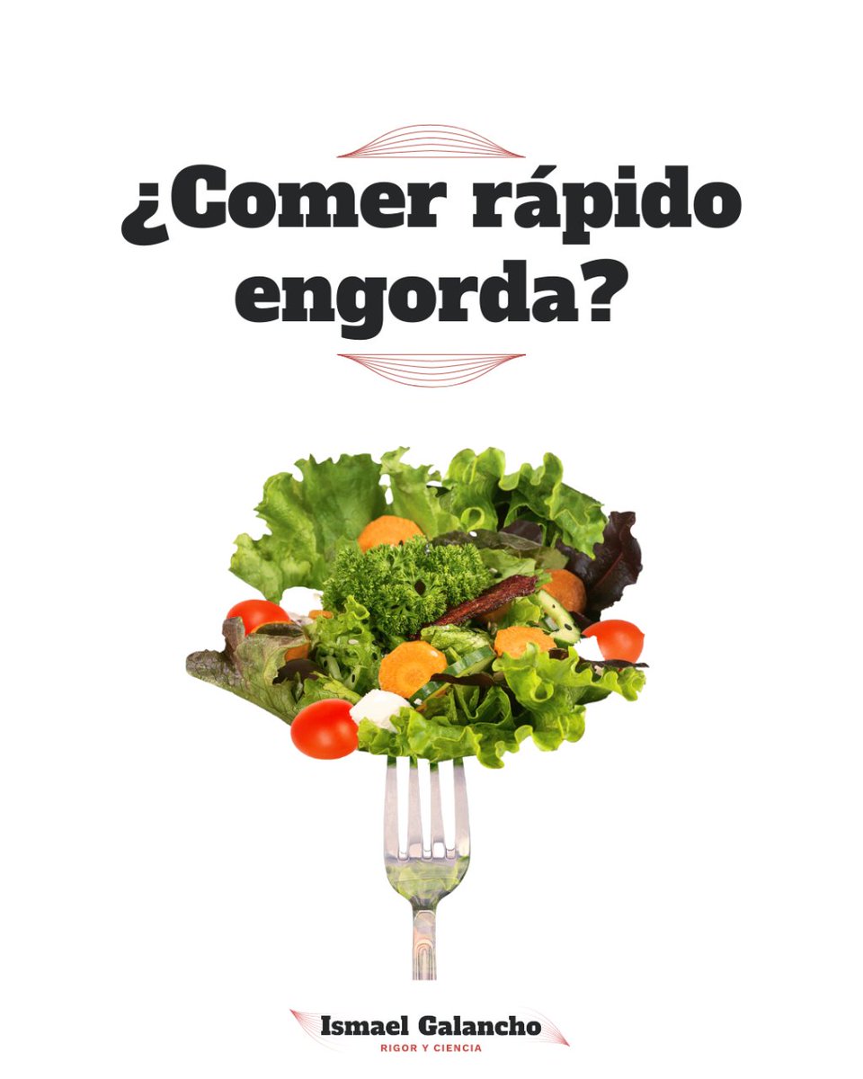 IsmaelGalancho's tweet photo. Siempre se ha dado por hecho que comer rápido nos hacer #engordar. https://t.co/tANyRlY8aS