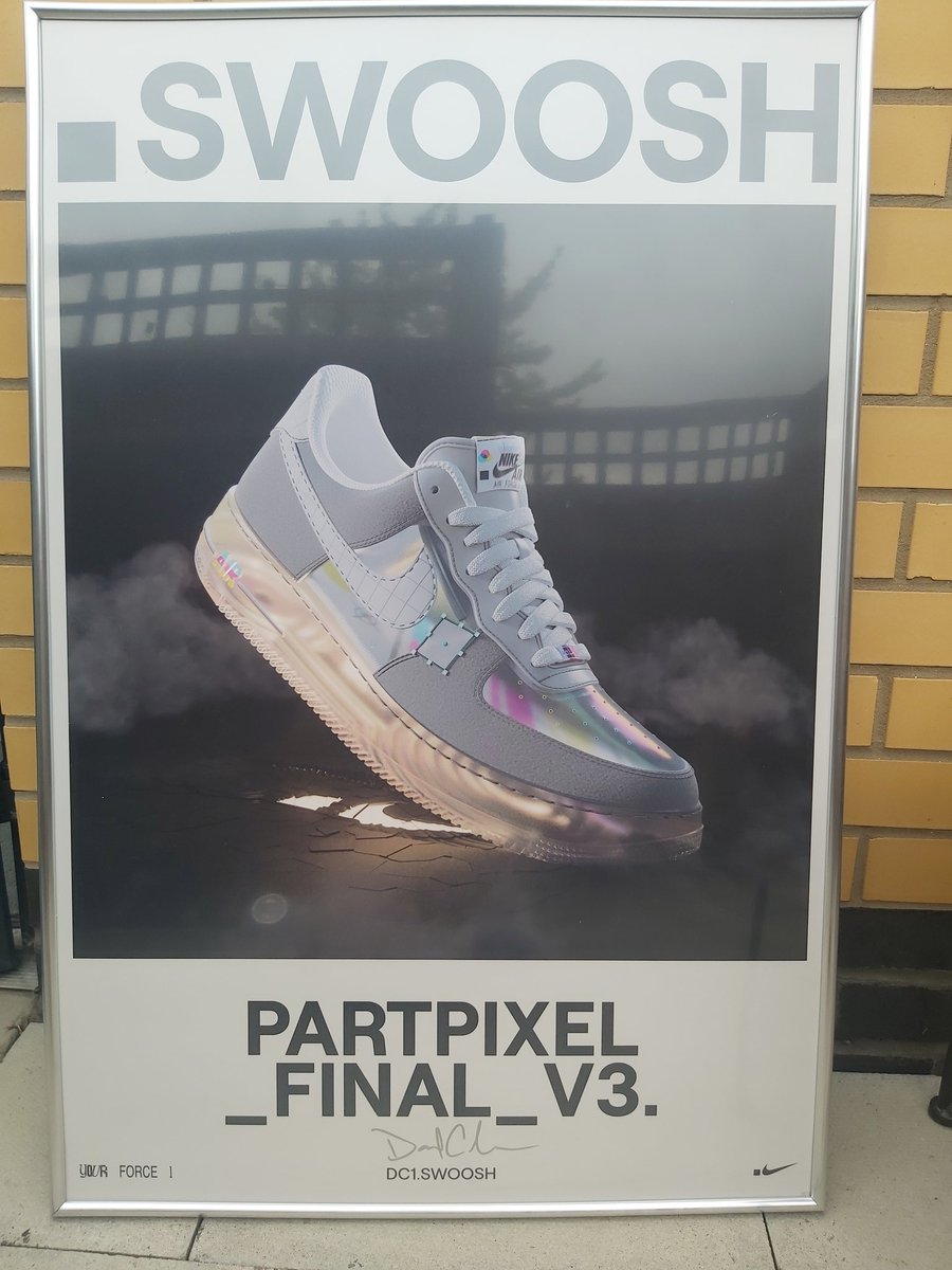 lexnft87's tweet photo. @dotSWOOSH @davidchen10 @NFTLately @NFTSiblings @Smart_NFT_News @Addicted2NFTs @NFTcomofficial

💥🔥💥🔥💥🔥

Part 1
Loving the artwork on this poster,  
I was lucky enough to land the PART_PIXEL_FINAL_V3 during the .Swoosh AF1 Digital Drop Designed by Nike Co-Creator David Chen https://t.co/6HIuBsrd84