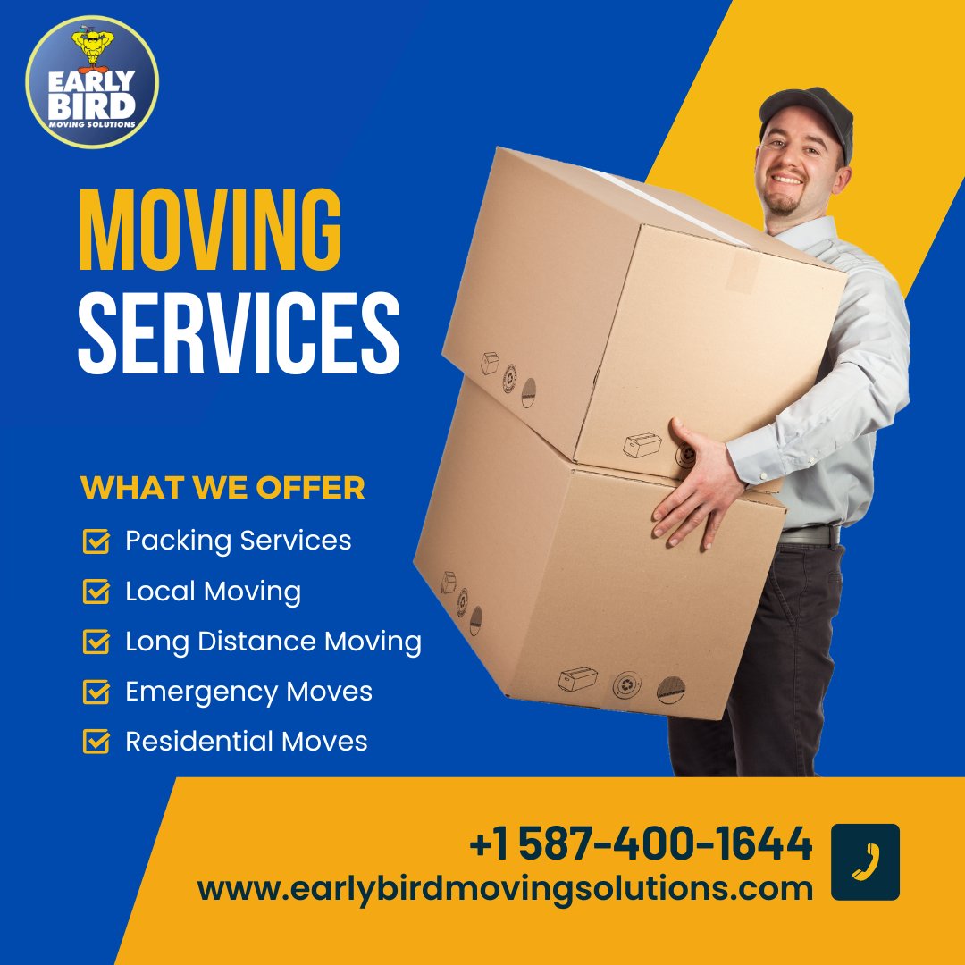 EarlyBirdMS's tweet photo. 🚚 Need a reliable #Moving service? Look no further! Our expert team is here to make your move smooth and hassle-free. Get a free quote now! 🌐 https://t.co/s5T4XmZqJd

#CorperateMoving #commercialmoves #commercialmoving  #Calgarymover #packing #movingcompany #movingpackages https://t.co/ujWoCTNTlB