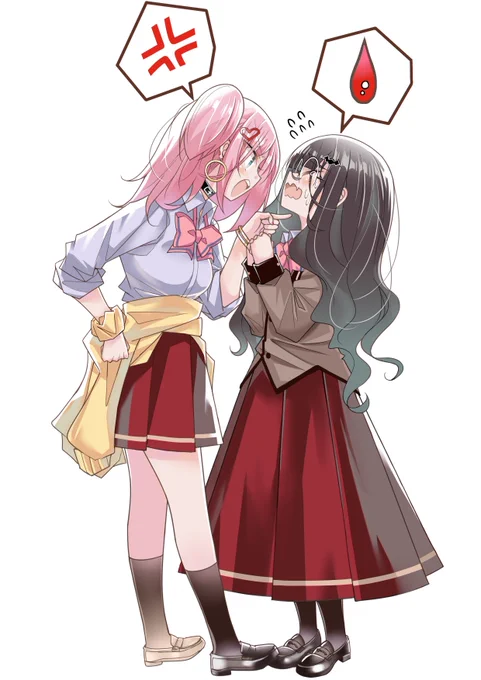 ギャルネク①巻、裏表紙  #絵描きタイムきらら #ギャルとネクラの吸血関係