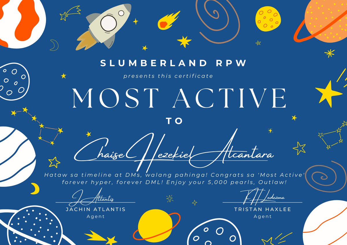 SLMBRLANDRPW's tweet photo. ㅤ

❨ ✦ ❩  Congratulation to @OWLSYJ00 for being the MOST ACTIVE in Slumberland. 🚀

ㅤ https://t.co/f5VfHdfFZB