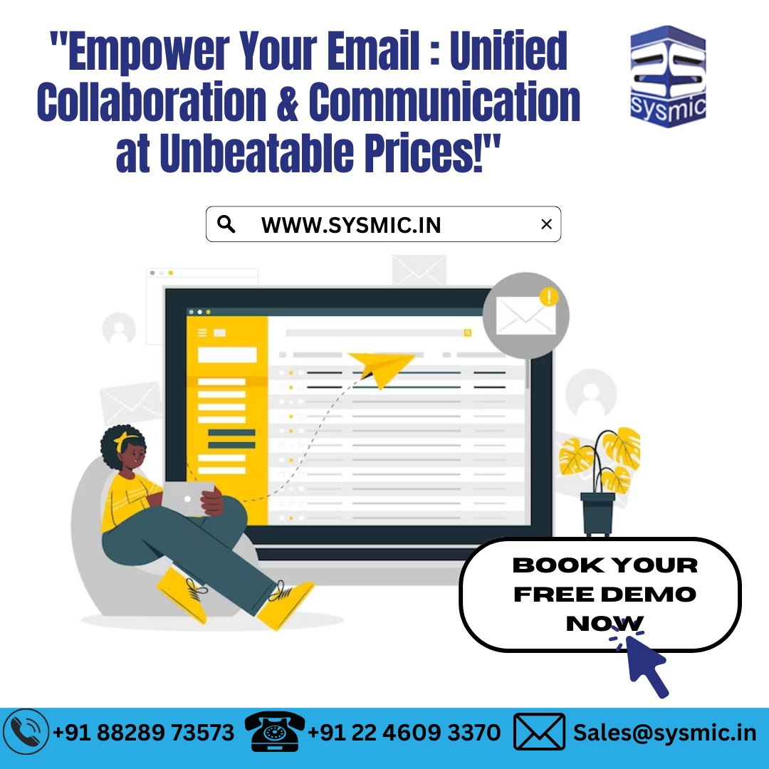sysmicit's tweet photo. 📧💻 Elevate your online presence with our Unified email Solution! 🚀 Boost productivity, ensure security, and collaborate effortlessly. Affordable and effective! #EmailSolution #ProductivityBoost #SYSMIC #email #technology https://t.co/zYpFyakrKf