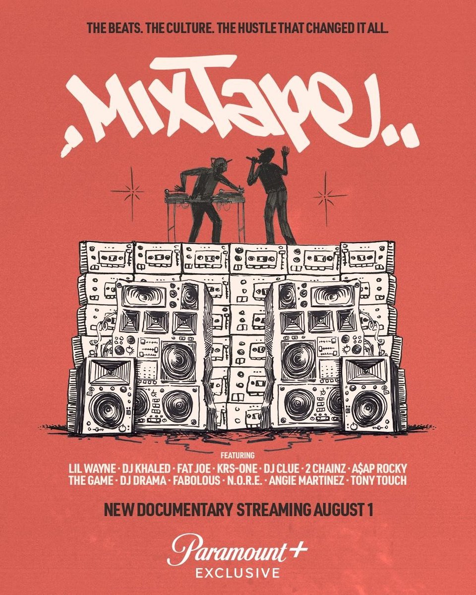 Trex_Magazine's tweet photo. #MixtapeTheMovie diffusé sur Paramount+ à partir d'aujourd'hui + #TheDefTape par @DJTONYTOUCH avec : AZ, DJ Scratch, Redman, Jadakiss, Freddie Gibbs, Slick Rick, Dave East & Teyana Taylor, Conway the Machine & Benny the Butcher, Chuck D... sur soundcloud
https://t.co/iipJChzncD https://t.co/dmFZ7yKRZ1