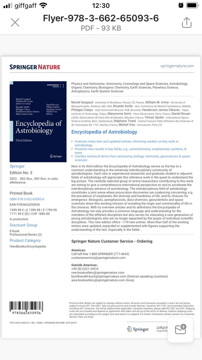 Linna Zhou (@linnazhou1) on Twitter photo Glad to contribute to the new edition of “Encyclopedia of Astrobiology” with Hagan <a href="/bayley_lab/">Hagan Bayley group</a> <a href="/SpringerNature/">Springer Nature</a> Check out our perspective on 3D printing of synthetic, hybrid and live tissues for space! Glad to contribute to the new edition of “Encyclopedia of Astrobiology” with Hagan <a href="/bayley_lab/">Hagan Bayley group</a> <a href="/SpringerNature/">Springer Nature</a> Check out our perspective on 3D printing of synthetic, hybrid and live tissues for space!