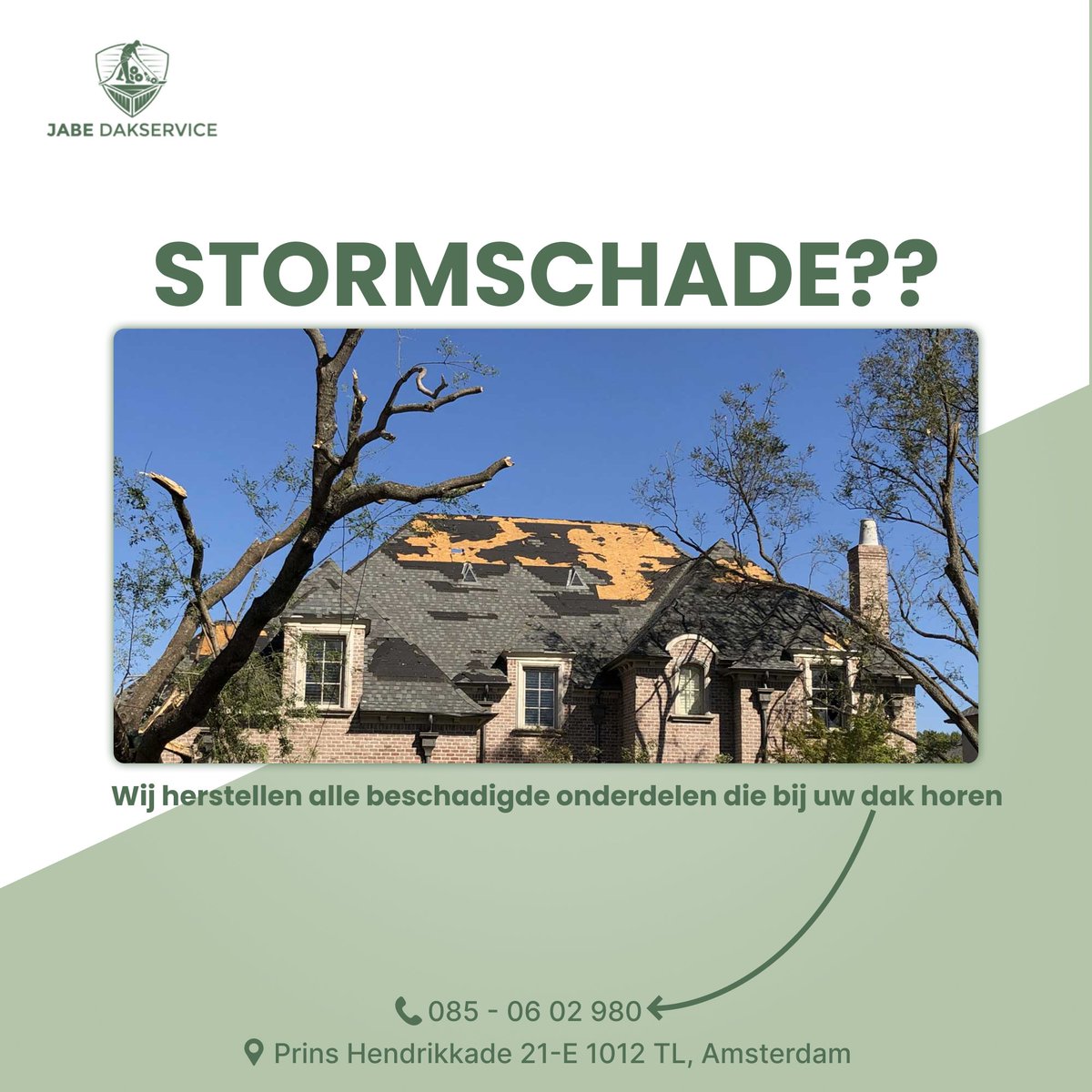 Jabe_Dakservice's tweet photo. Roofing Service
 Prins Hendrikkade 21-E 1012 TL, Amsterdam 
Call-085 - 06 02 980
 #JabeDakservice #Dakreparatie #Dakproblemen #Dakonderhoud #Dakinspectie #Dakbedekking #Daklekkage #Dakherstel #Dakdekker #Dakgarantie #Dakspecialist #Dakspoedservice #Dakreparateur #Dakvervanging https://t.co/8ECswaRTB2