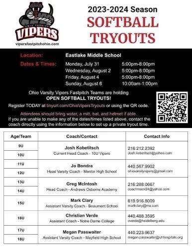 We had a great turnout for the first night of tryouts! There are three more chances to come out and learn about this awesome organization!